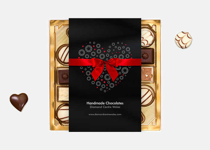 Chocolate box packaging design for diamond centre wales