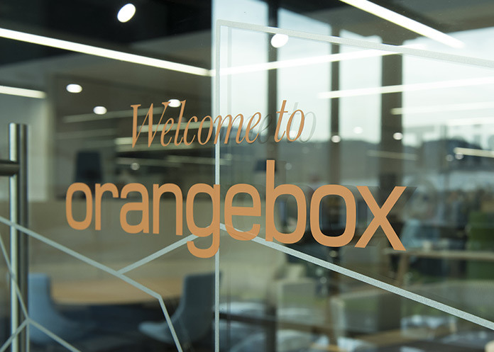 Finbi Design interior graphics for Orangebox